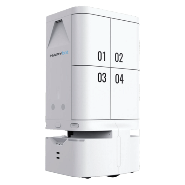 HapyBot Model S - A four doors indoor transport robot for Hospital - Transport Drug and Document-Nippon SySits