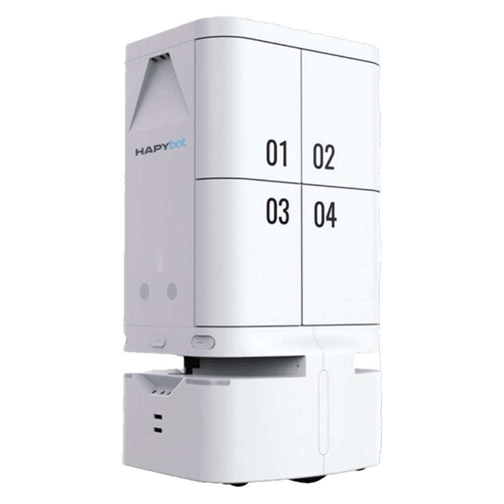 HapyBot Model S - A four doors indoor transport robot for Hospital - Transport Drug and Document-Nippon SySits