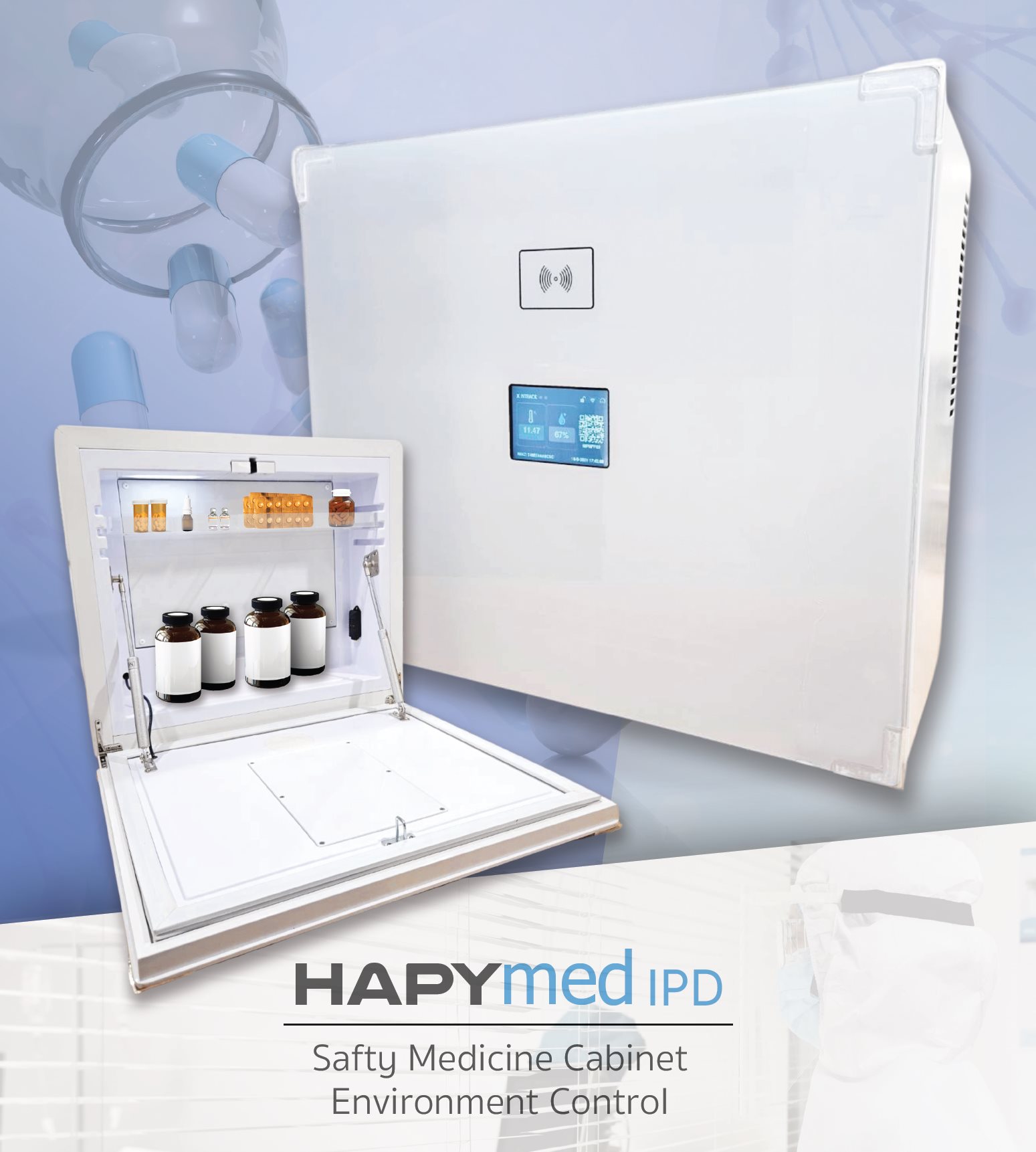 HapyMed IPD Brochure Cover Page - Smart Fridge for Drug Cabinet