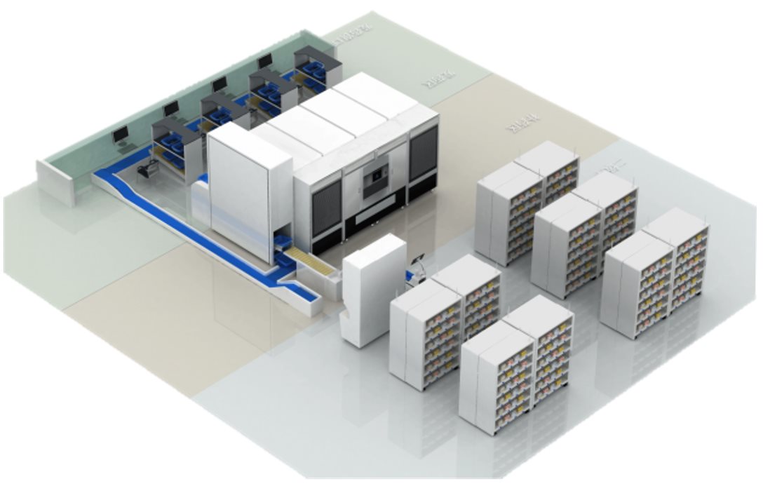 OPD Pharmacist Automation 3D Floor Plan Pharmacy Room in Hospital 1