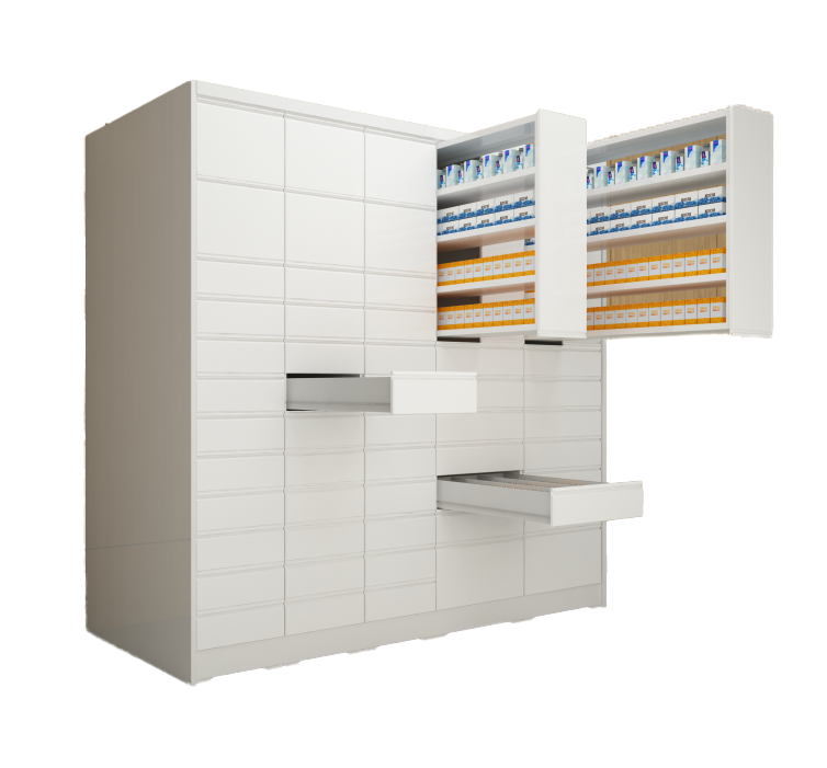 Advanced Pharmacy Shelving Solutions for Hospitals