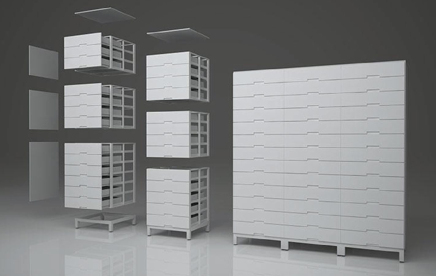 Customizable modular shelf system for pharmacy storage
