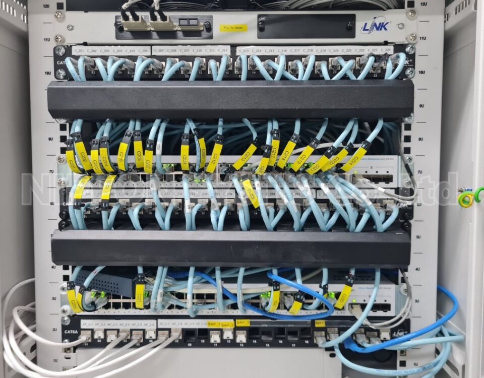 การจัดการสายเคเบิลเครือข่ายที่สภากาชาดไทย ภาคทุ่งสง | Network cabling management at the Thai Red Cross Society, Tungsong