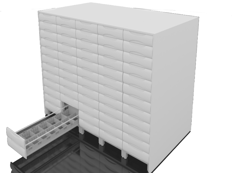Modern design pharmacy storage shelf system for efficient medication organization in hospitals
