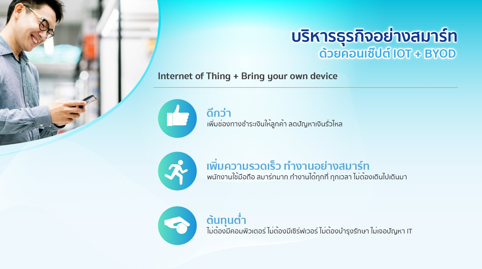 การบริหารธุรกิจด้วย IoT และ BYOD เพื่อเพิ่มประสิทธิภาพและลดต้นทุน